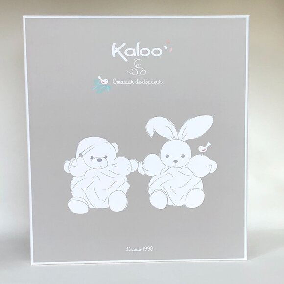 Kaloo Brand New Aqua Bear w/Hat - Medium Soft Plush Stuffed Animal for Baby 0+ - Picture 7 of 8